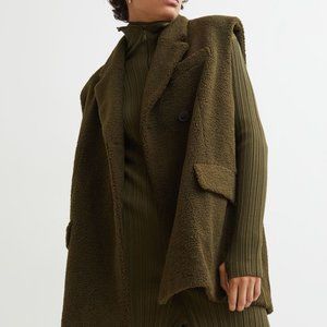 H&M Sleeveless Faux Shearling Jacket
